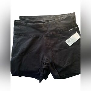 Jockey Women’s Small Black  (2-Pack) Athletic Casual Stretch Jersey Bike Shorts